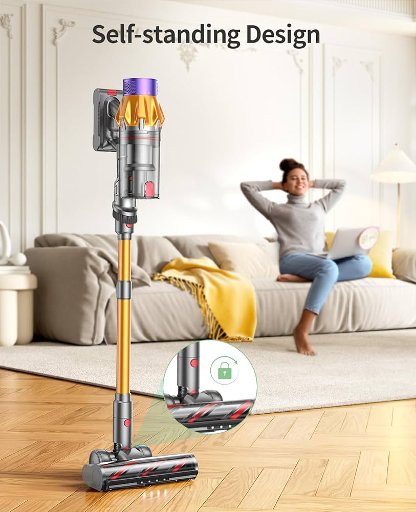 SunSare X7A 掃除機 コードレス Cordless Vacuum Cleaner, 550W 45Kpa Cordless Vacuums with Touch